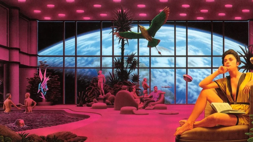 The original cover for The State of the Art by Iain M. Banks