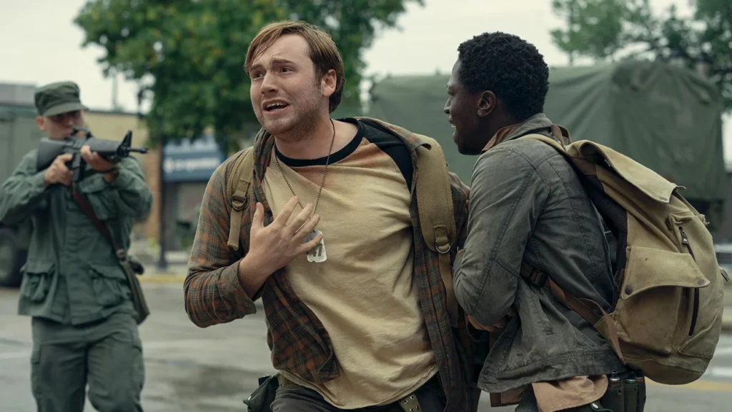 Ray and Pete from The Long Walk movie adaptation.