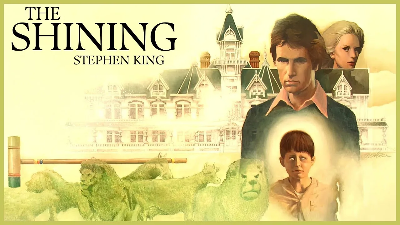 The Shining by Stephen King episode thumbnail: a reading of King's 1977 novel about addiction, the Overlook Hotel, and the Kubrick divide
